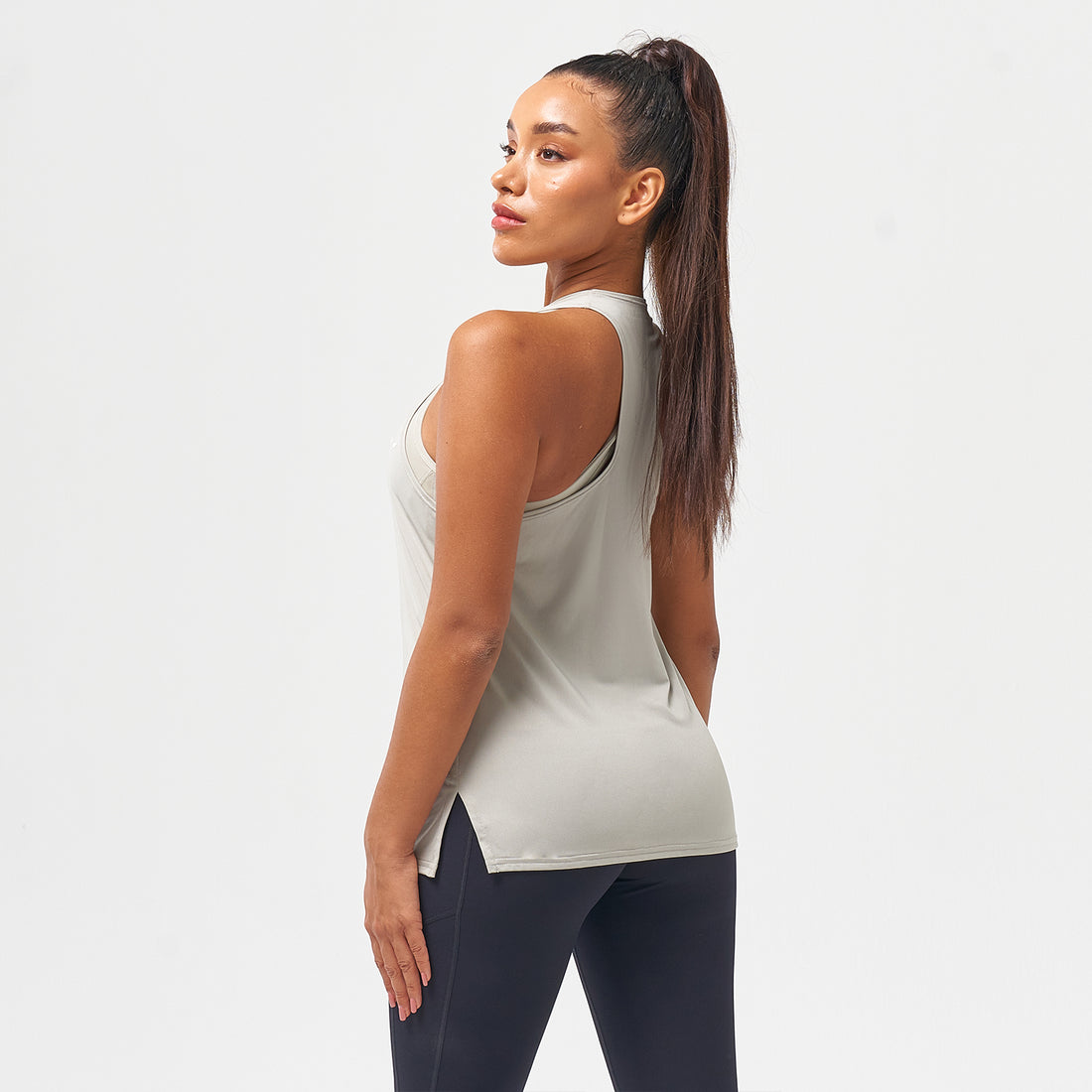 ESSENTIAL TANK TOP - WILLOW GREY